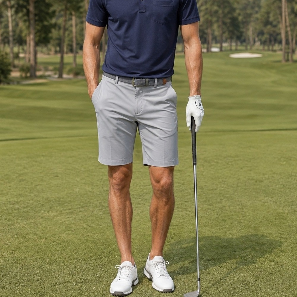 NWT FootJoy Mens Dormie Shorts Grey 9" Size 33 Golf